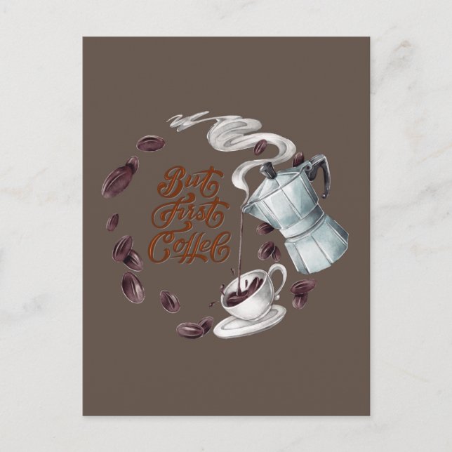 Mas o primeiro cartão postal do café (Frente)
