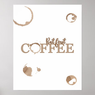 Mas o primeiro Poster de café