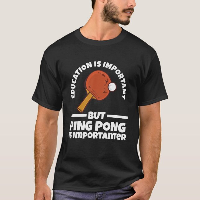 mas ping pong é importante mesa tênis Pullover (Frente)