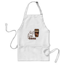 Mas Primeiro Avental de Café