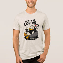 MAS PRIMEIRO CAFÉ Camiseta Gráfica de Café Present