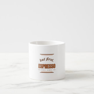 Mas Primeiro Espresso Caneca Retro de Café de 180
