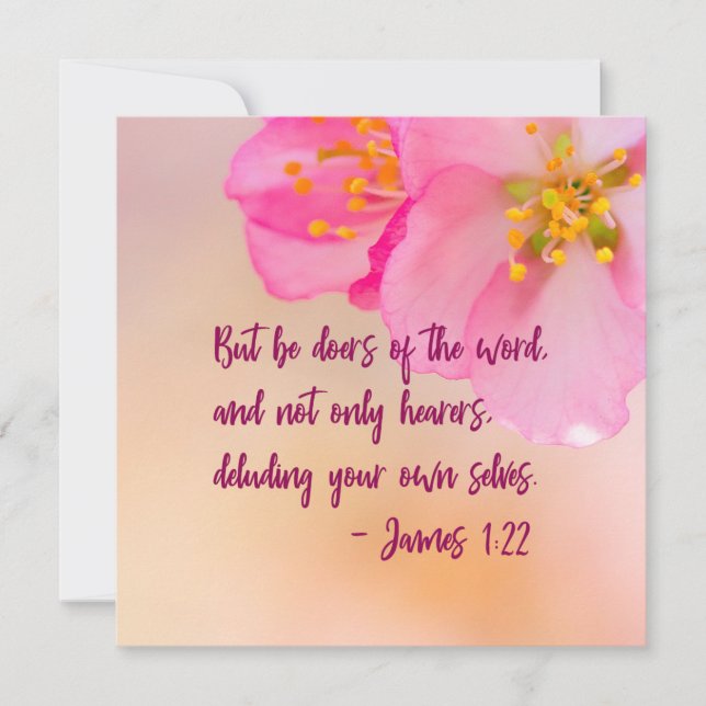 Mas Seja O Que Faz A Palavra Christian Floral (Frente)