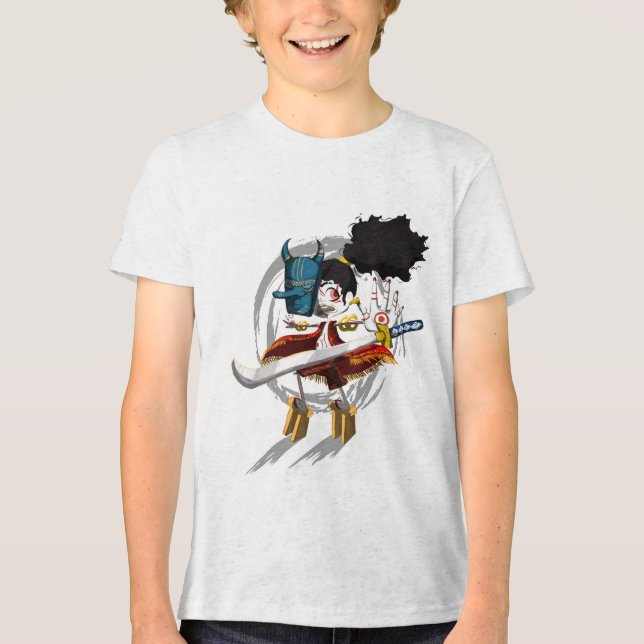 Máscara de Demônio Chibi do Guerreiro Samurai (Frente)