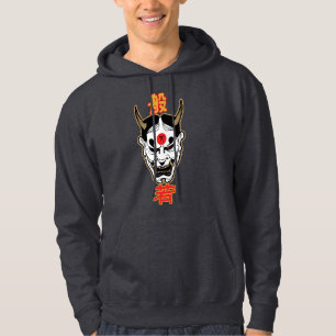 Máscara de Demônio Hannya Design de Camiseta Jap