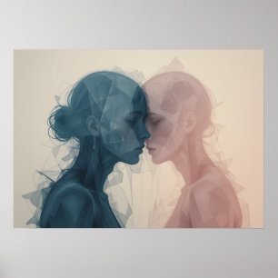 Máscara de Emoções Poster de Wall Art
