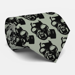 Máscara de Gás Gasmask Gráfico Estêncil Gravata