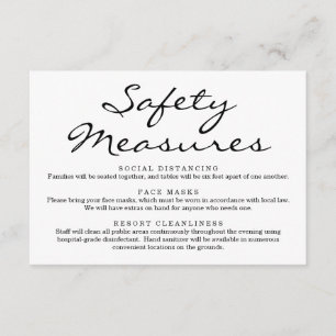 Máscara de Segurança Covid 19 Informação de Distan