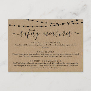 Máscara de Segurança Covid 19 Informação de Distan