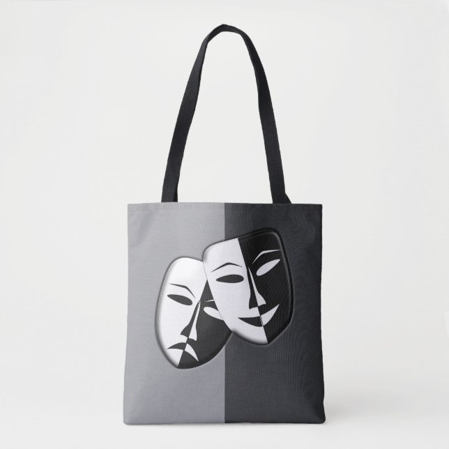 Máscara de tragédia comédia — Tote Bag (Frente)