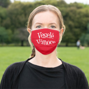 Máscara de Vesele Vanoce Vermelho Checo