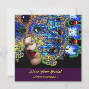 MÁSCARA EFÊMERA Convite para Baile de Máscaras de 