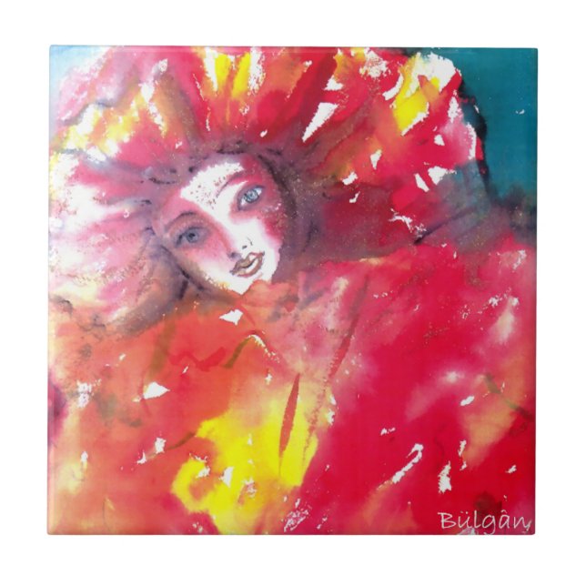 MÁSCARA EM VERMELHO / Esfera de Mascarada Veneza,  (Frente)