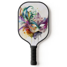 MÁSCARA MARDI GRAS DE COR DA ÁGUA COLORIDA