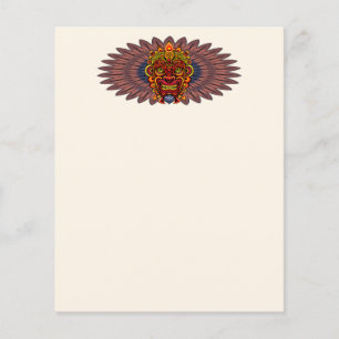 Máscara Ritual do Rei Guerreiro Tribal