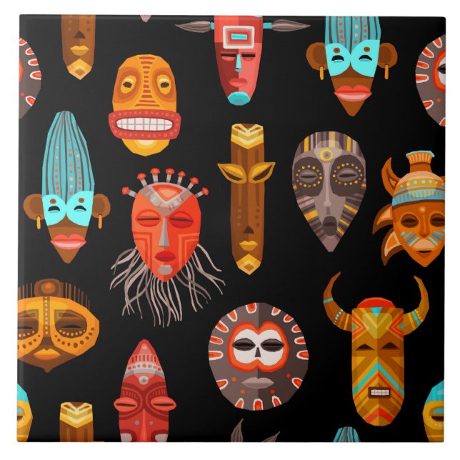 Máscara tribal africana (Frente)