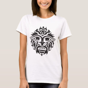 Máscara Tribal -  Camiseta Básica Feminina