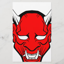 Máscara Vermelha Japonesa Hannya