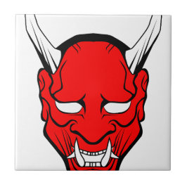 Máscara Vermelha Japonesa Hannya