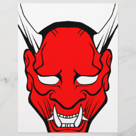 Máscara Vermelha Japonesa Hannya
