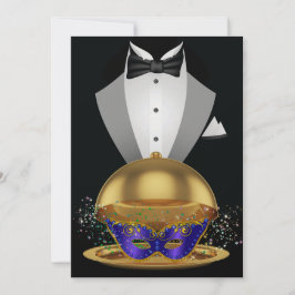 Mascarada / Convite Elegante Mardi Gras