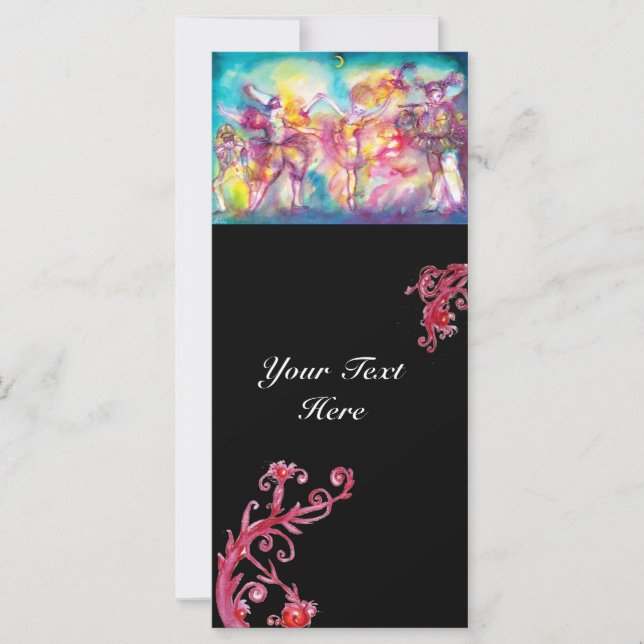 MASCARADA, Mardi Gras Máscaras, Dança, Música (Frente)