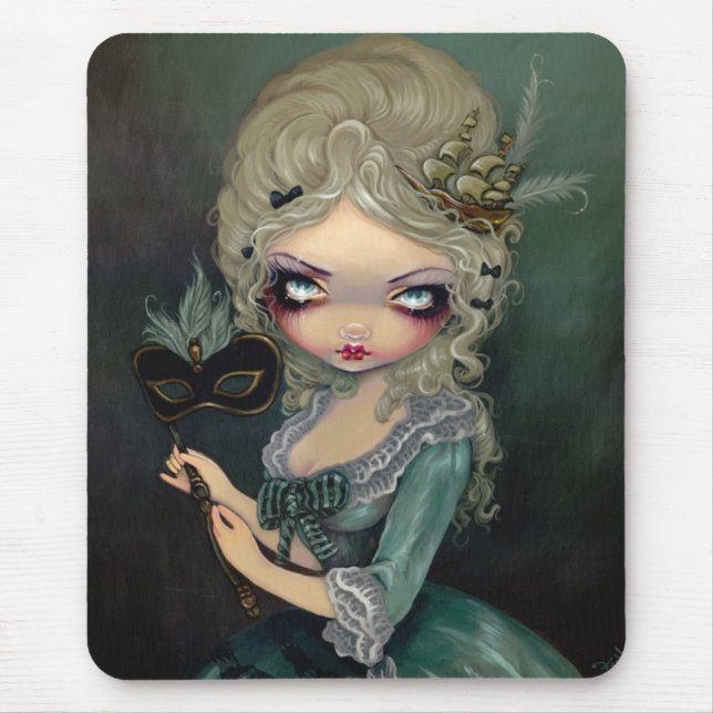 Mascarada Mousepad Rococo gótico de Marie (Frente)