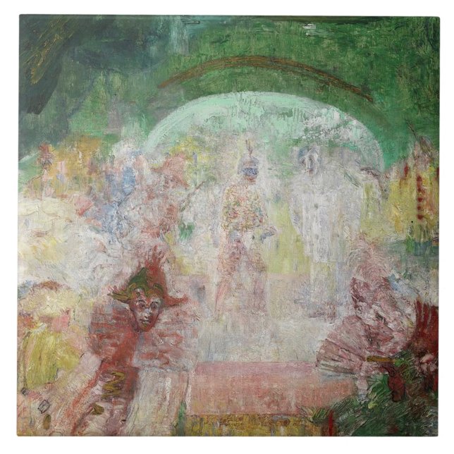 Mascarada por James Ensor (1889) (Frente)