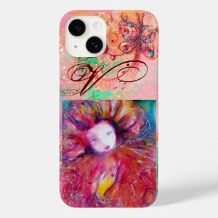 MASCARADA VENETIANO - MÁSCARA EM MONOGRAMA VERMELH