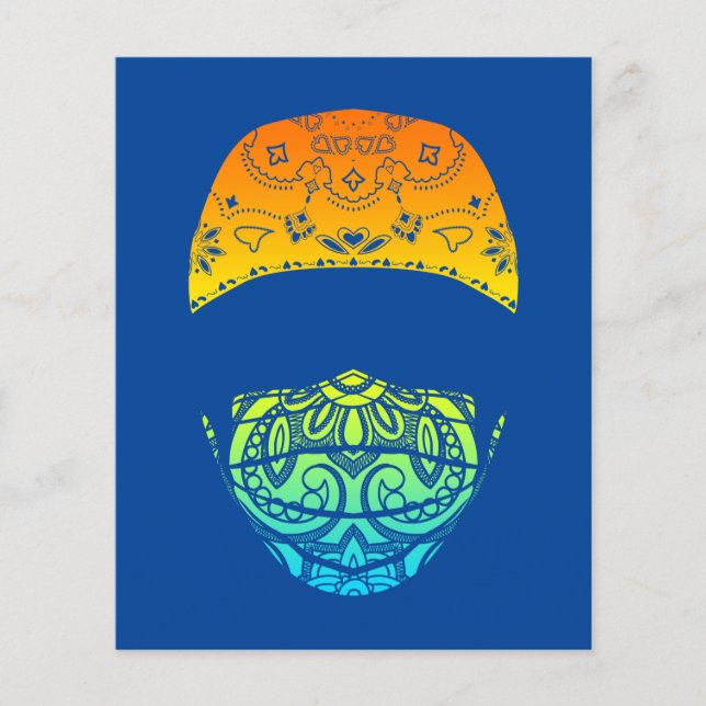 mascarado em paisley (Frente)