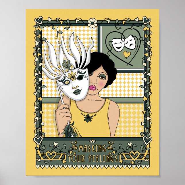 Mascarando seus sentidos_C_8x10 Poster (Frente)