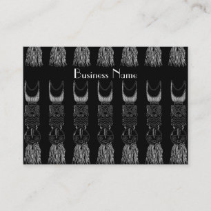 Máscaras Africanas cartão de visita Vintage