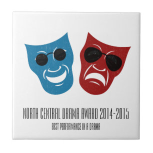 Máscaras de Drama com sombras / Prêmio / Placa