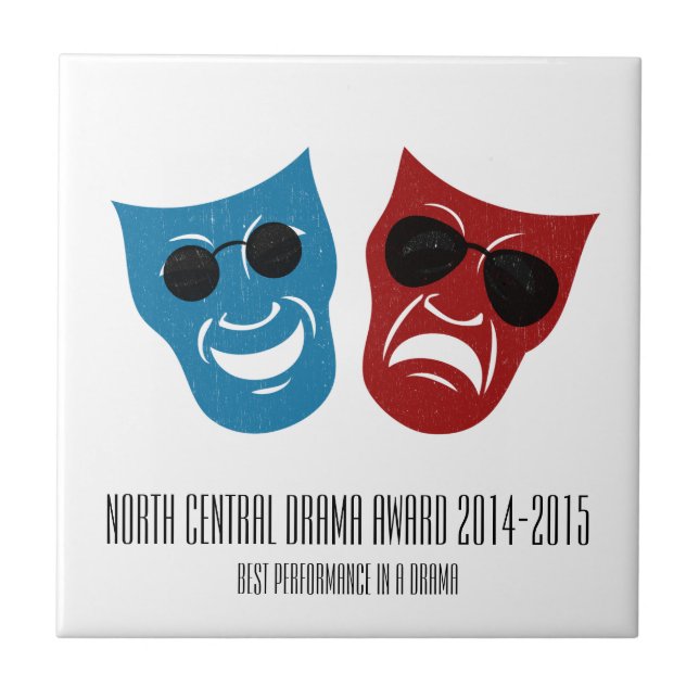 Máscaras de Drama Moderno com Design de Óculos de  (Frente)