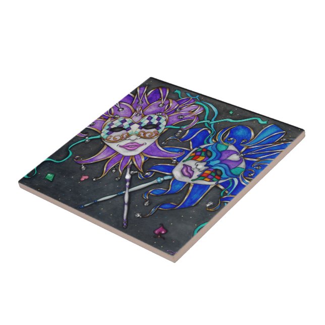 Máscaras de Jester Comédia/Tragédia (Lateral)