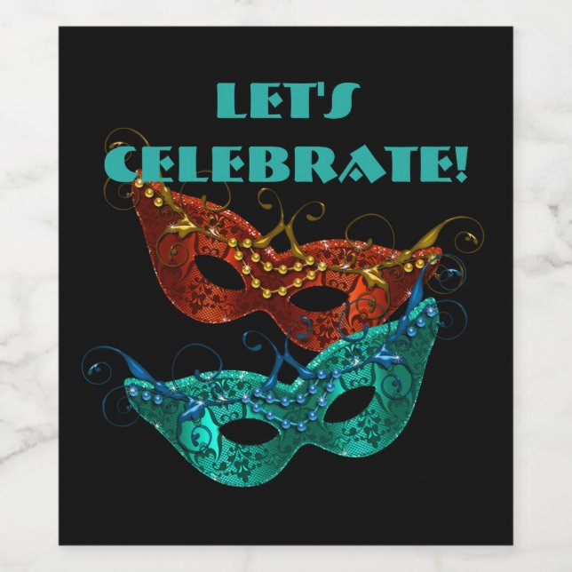 Máscaras de mascarada, Celebração de Vamos! Rótulo (Rótulo Único)