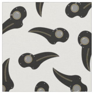 máscaras de médico da peste em tecido branco