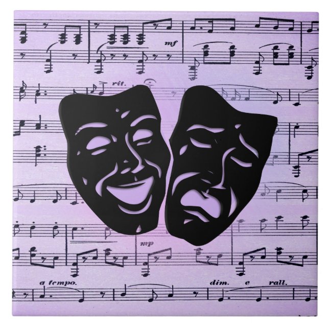 Máscaras de Música e Teatro Puros (Frente)