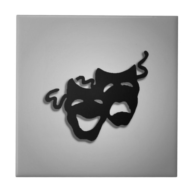 Máscaras de Teatro de Comédia e Tragédia (Frente)