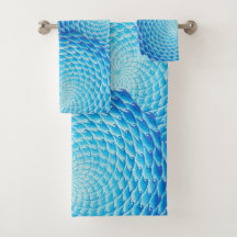 Máscaras do grupo azul de toalha da mandala