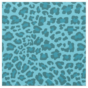 Máscaras do tecido azul do leopardo