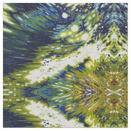 Máscaras do tecido azul & verde de Boho pela jarda