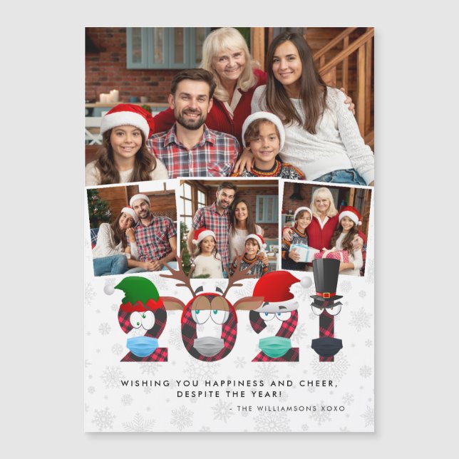 Máscaras e fotos de Xadrez do Bobo bonito de Natal (Frente)