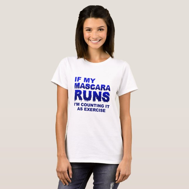 Mascera Corre Exercício Camiseta Divertida (Frente Completa)