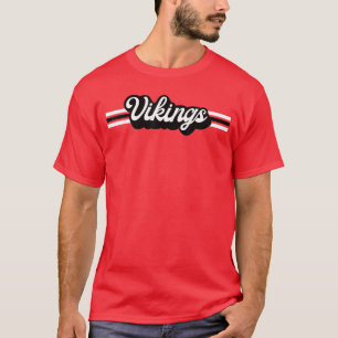 Mascote Retro Vikings Camisa Unissex Espírito Esco