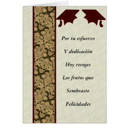 Masculino postal do graduacion