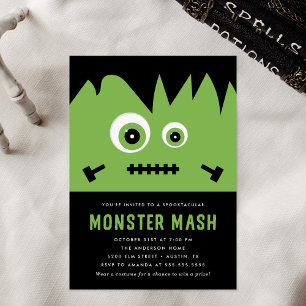 Mash do Monster  Convite para Festa de Halloween