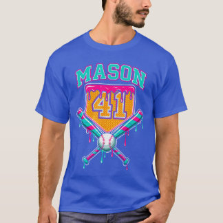 Mason 41 Meme Sorvete Gotejante de Beisebol Camisa