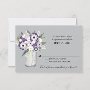 Mason Jar Floral   RSVP