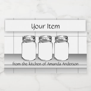 Mason Jar Personalizou Sua Etiqueta De Produto Mod